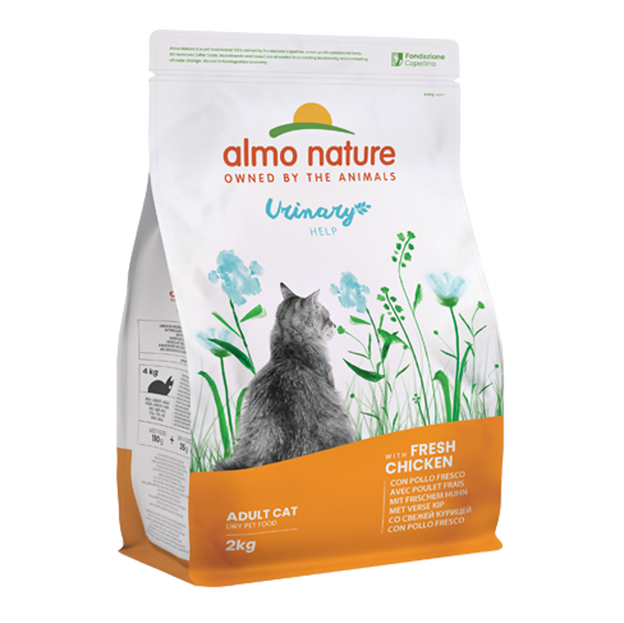 6020586 Almo Nature Urinary Help mit Huhn Trockenfutter für Katzen 2kg – Bild 1
