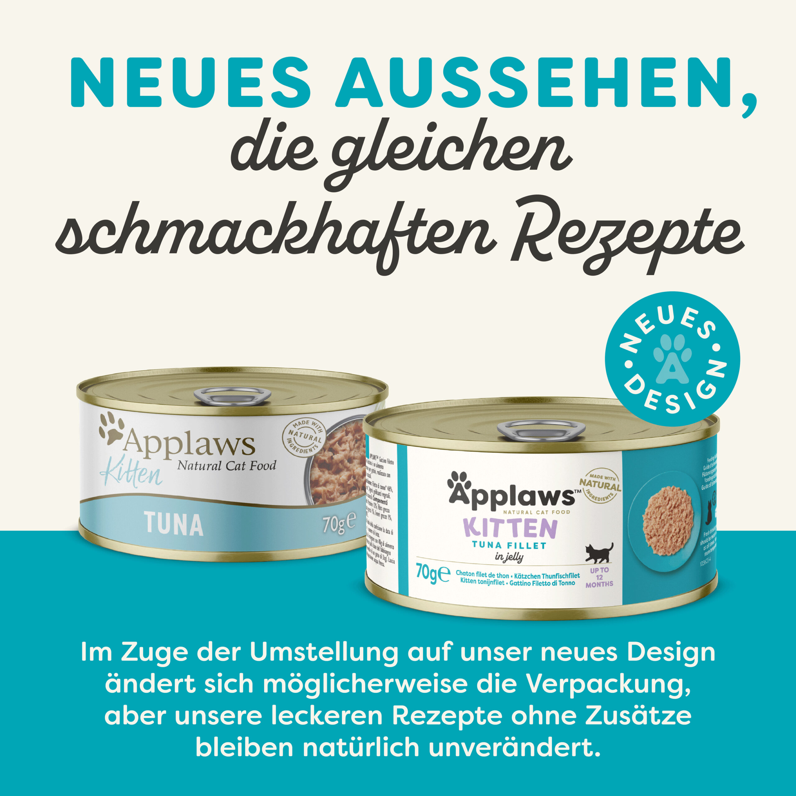6020337-2 Applaws Kitten Thunfisch Nassfutter für Katzen 70g 24er Pack – Bild 2