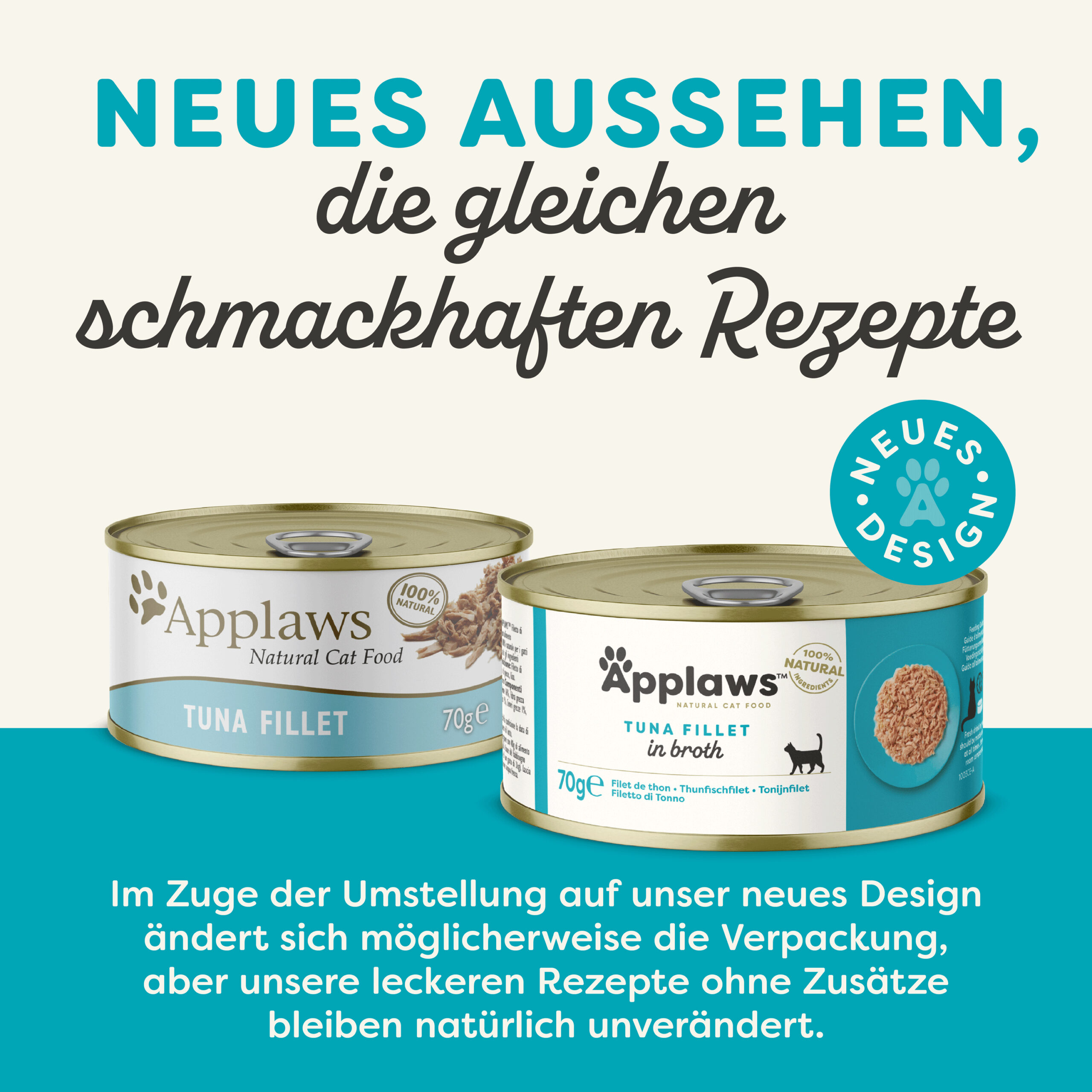 6020343-2 Applaws Thunfischfilet Nassfutter für Katzen 70g 24er Pack – Bild 2
