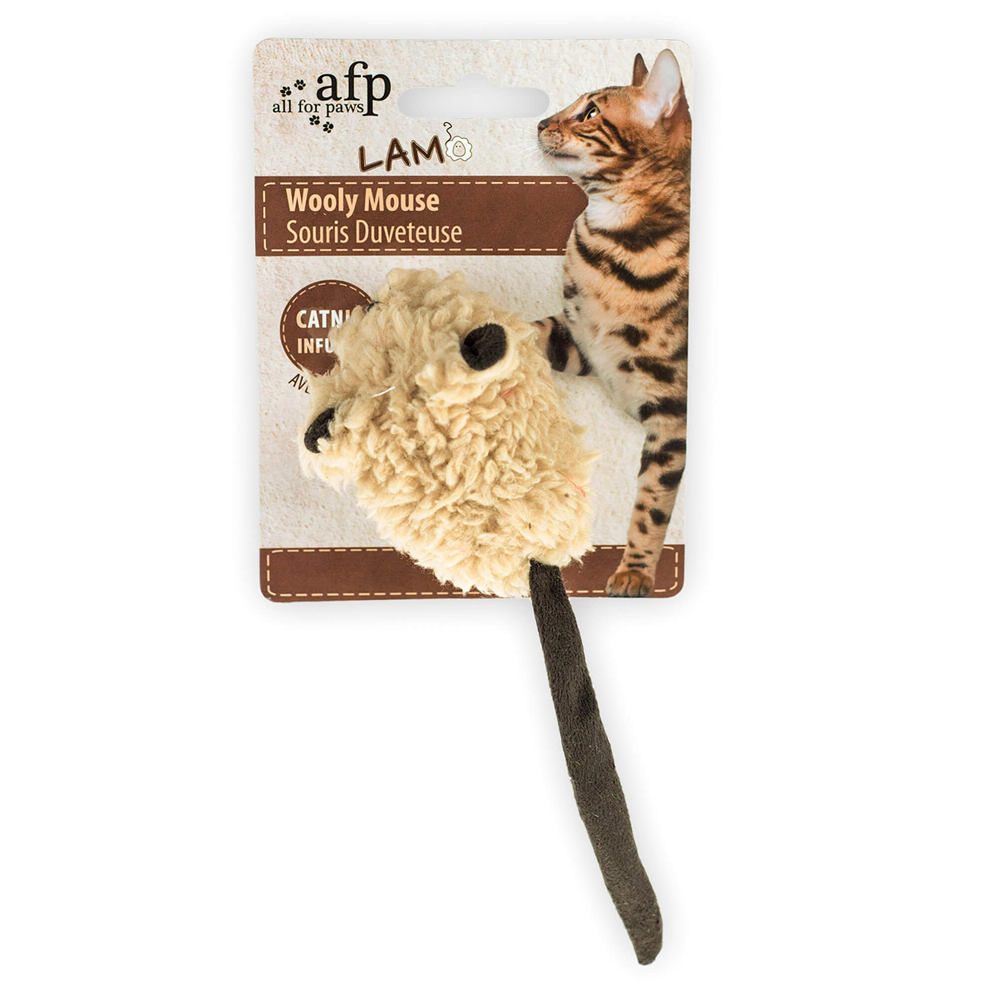 923.210.1-beige-5 All for Paws Lambswool Spielzeug für Katzen – Bild 1