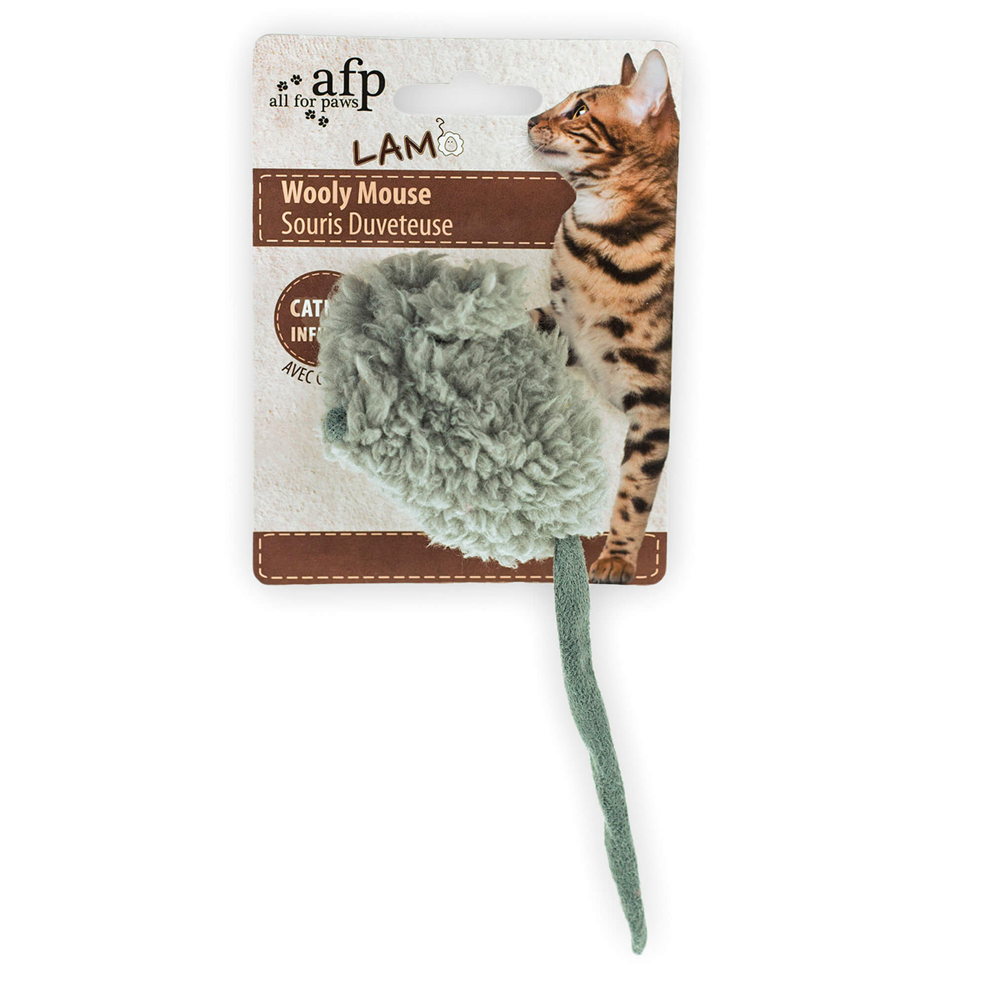 923.210.1-weiss-5 All for Paws Lambswool Spielzeug für Katzen – Bild 2